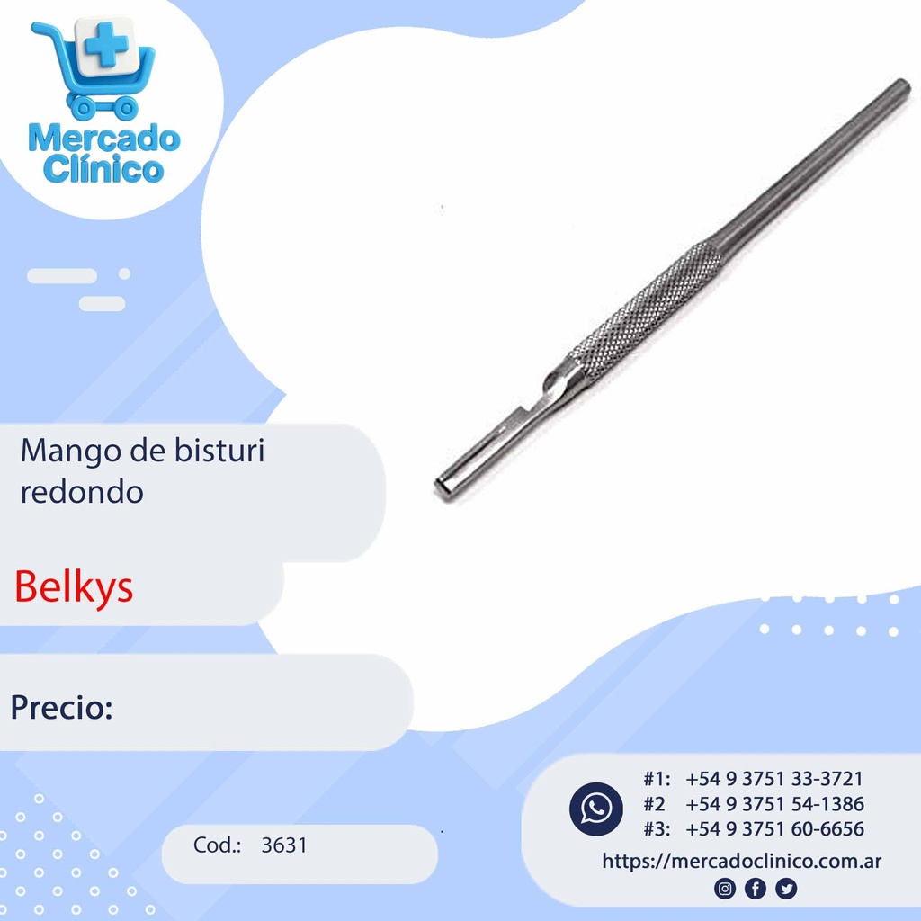 Mango para bisturi x unidad - Belkys